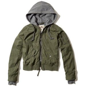 Hollister Bomber with Hood
